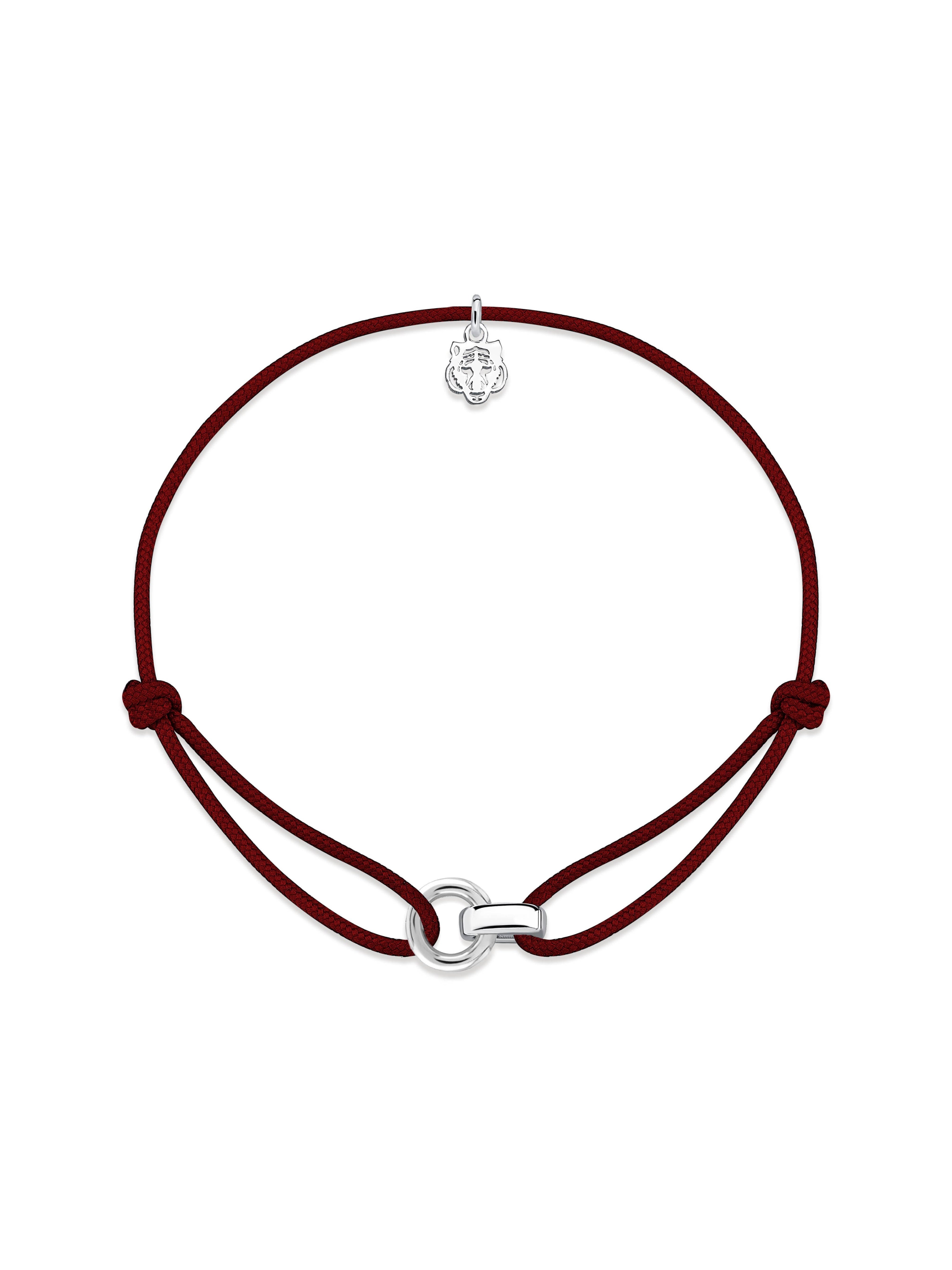 Linker Bordo İp Bileklik