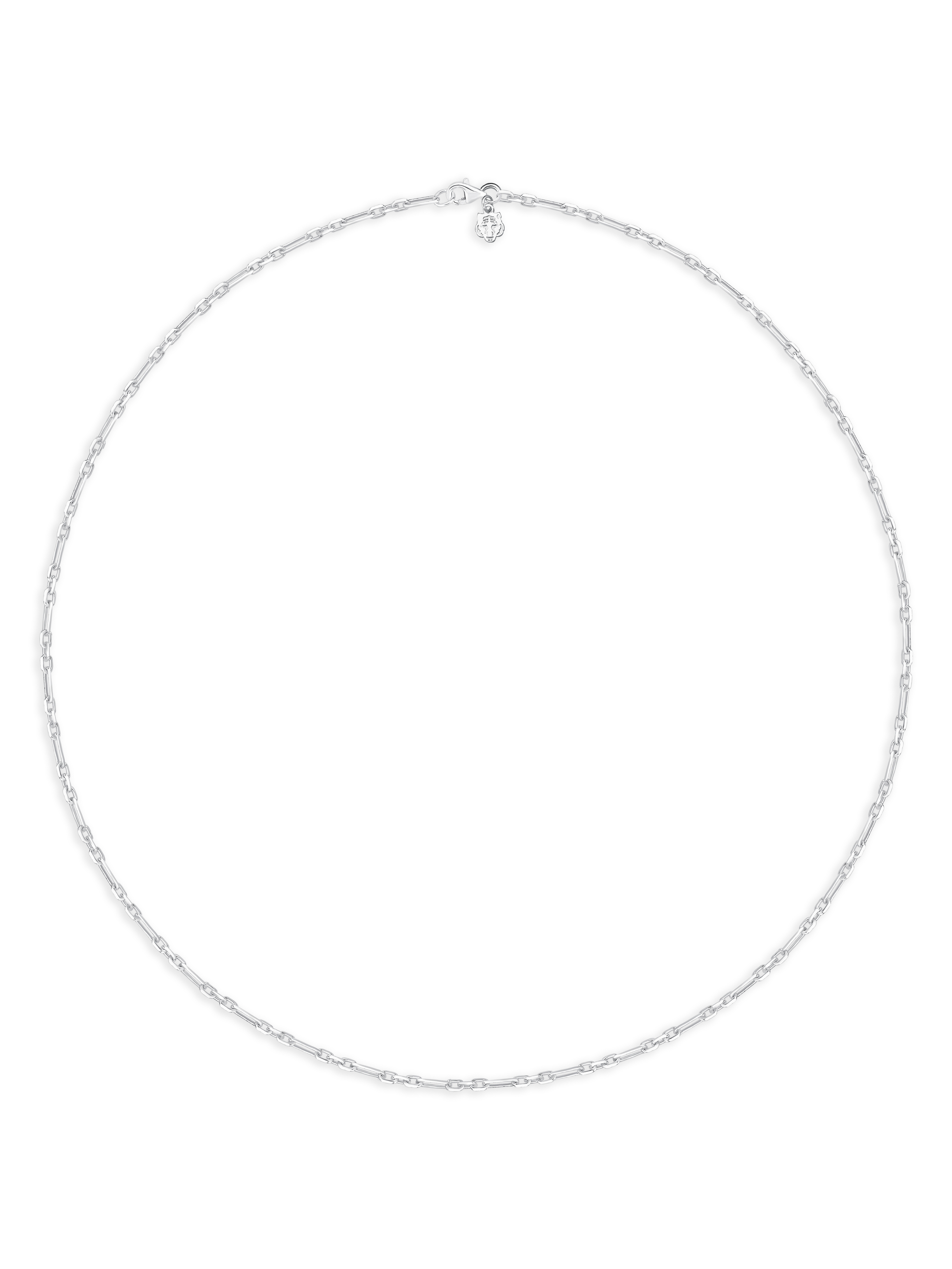 Gümüş Kaplan Charm Zincir Kolye