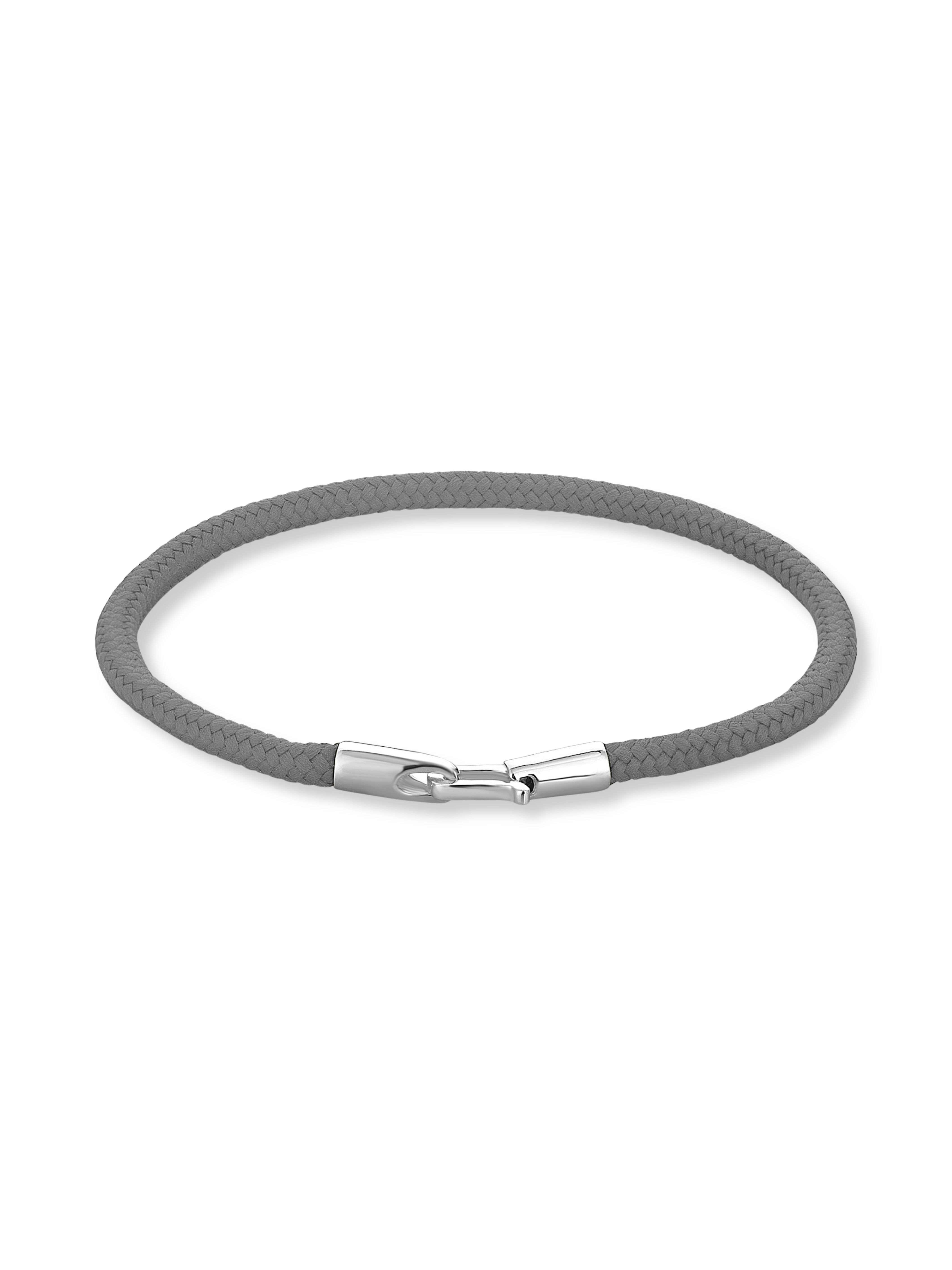 Locklink Gri İp Bileklik