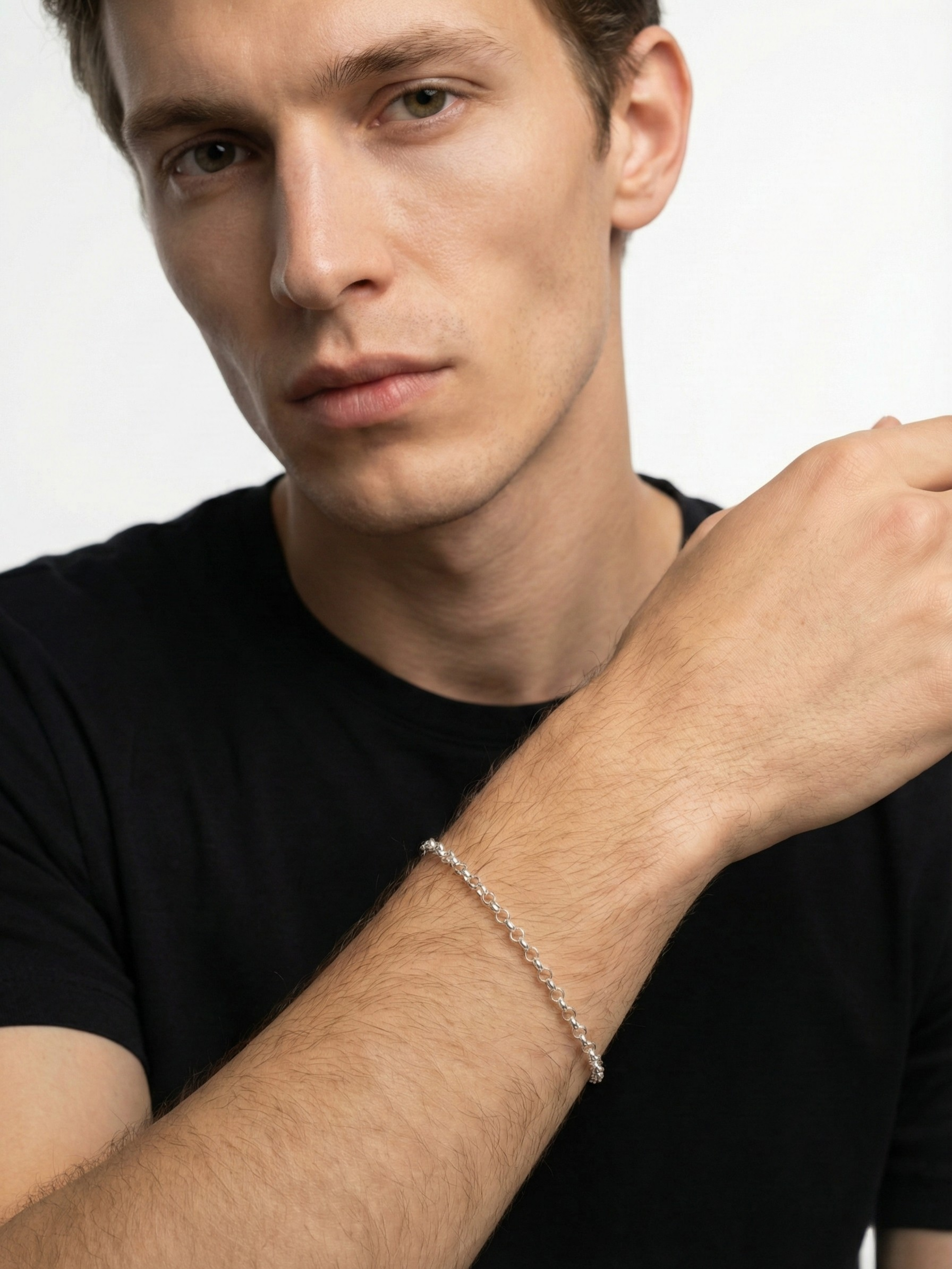 Gümüş Kaplan Charm Rio Zincir Bileklik