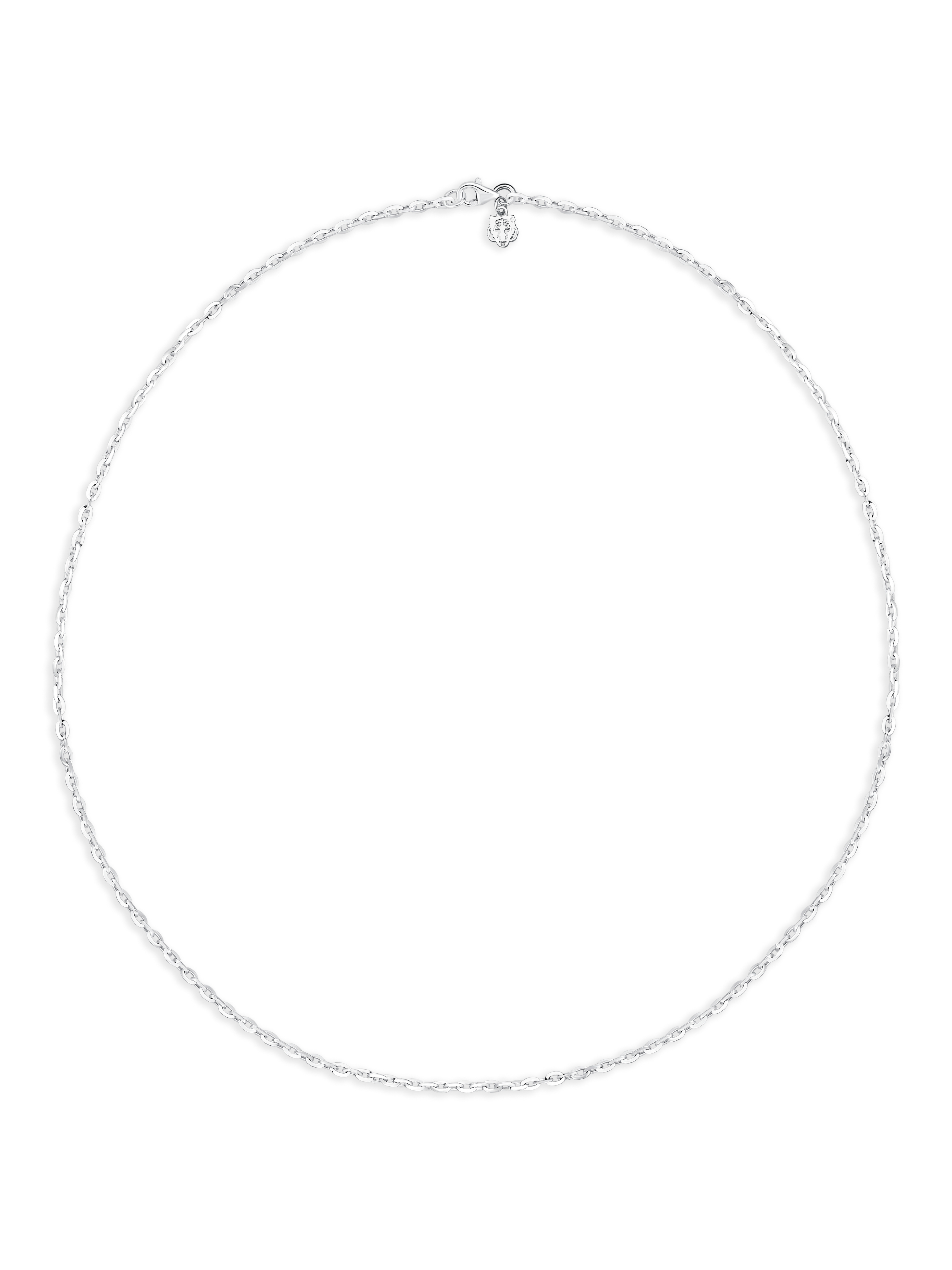 Gümüş Kaplan Charm Palm Zincir Kolye