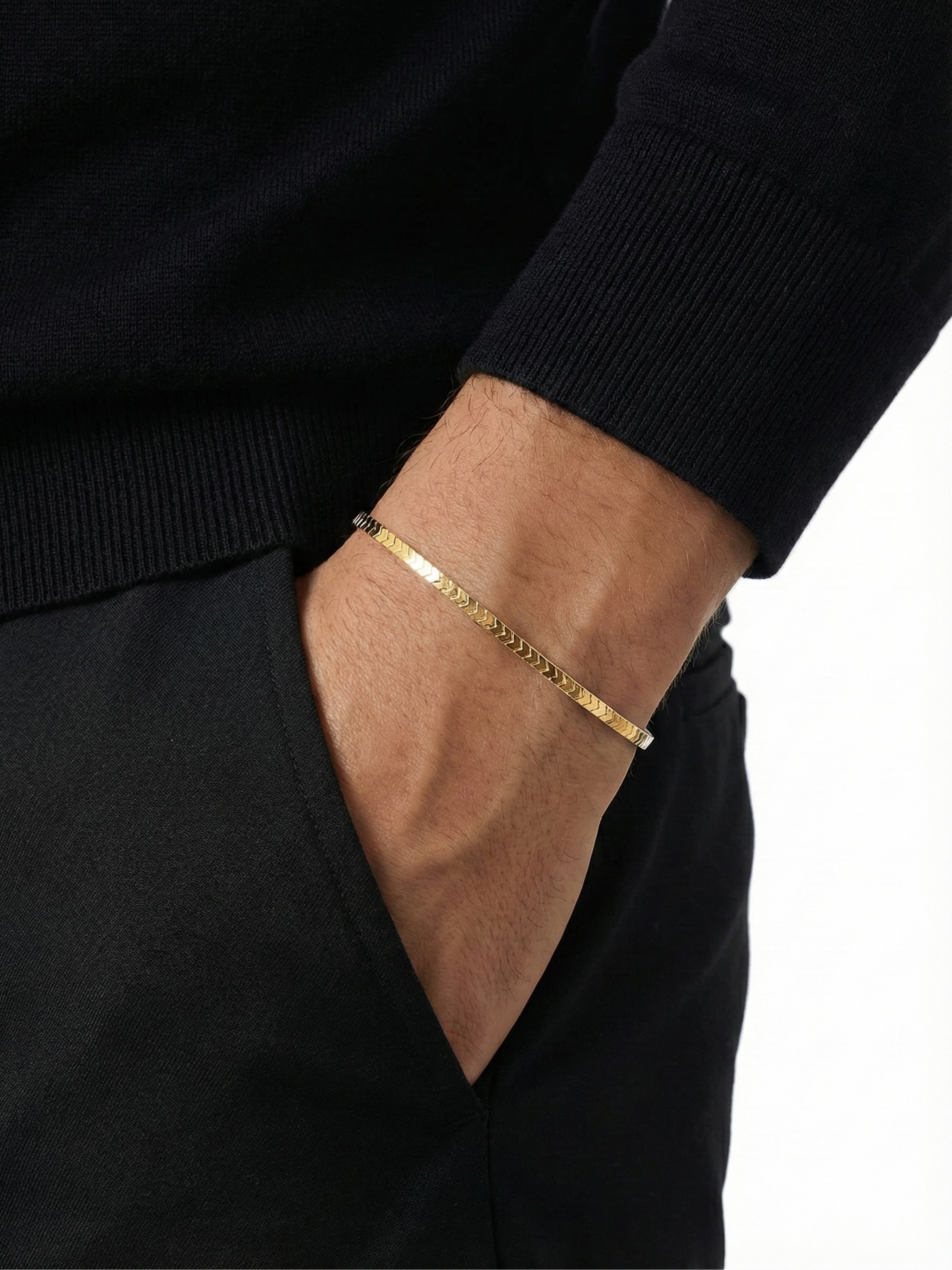 Altın Kaplama Kaplan Charm Route Bileklik