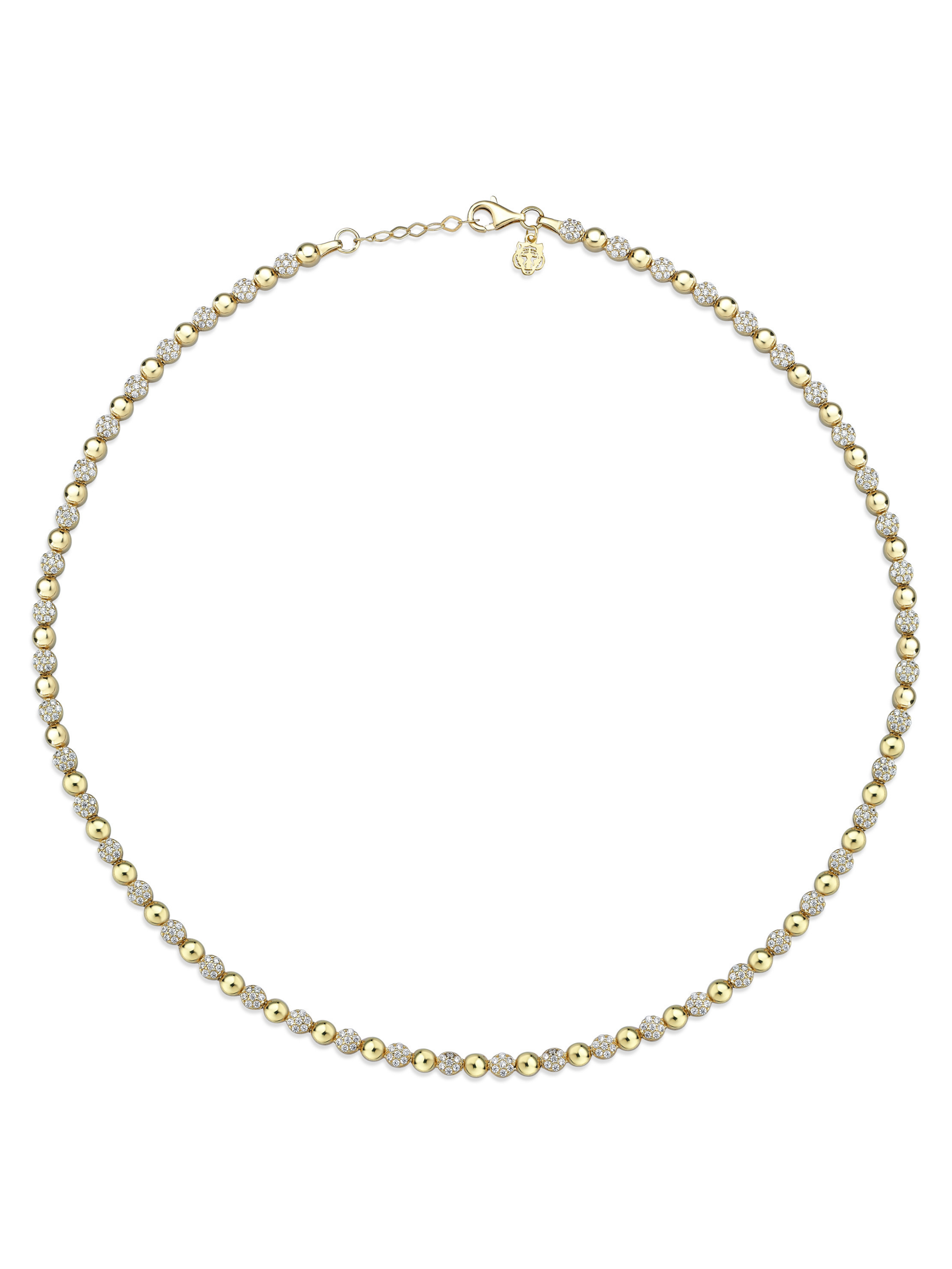 Altın Kaplan Charm Lune Kolye