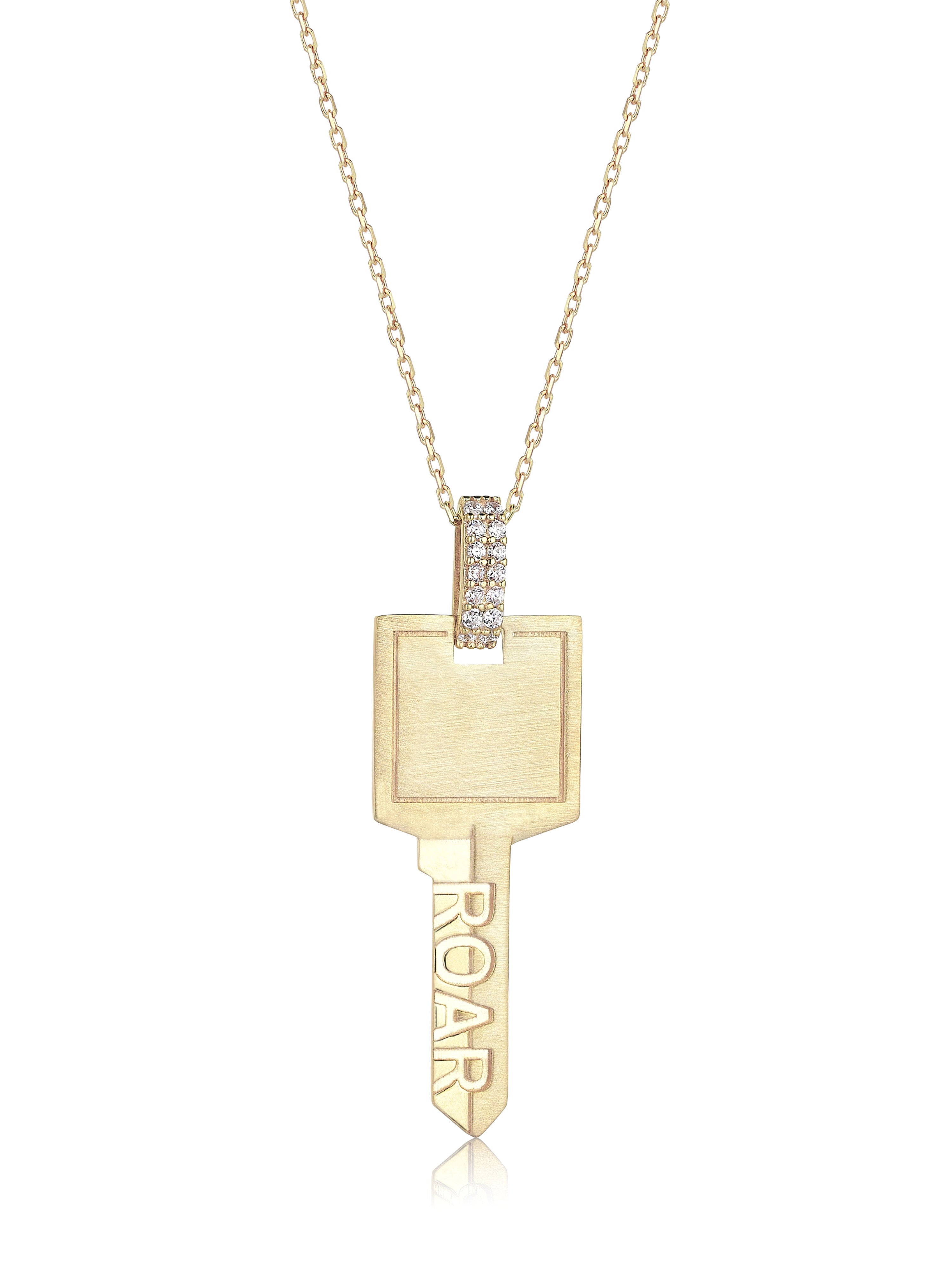 Altın Roar Anahtar Kolye