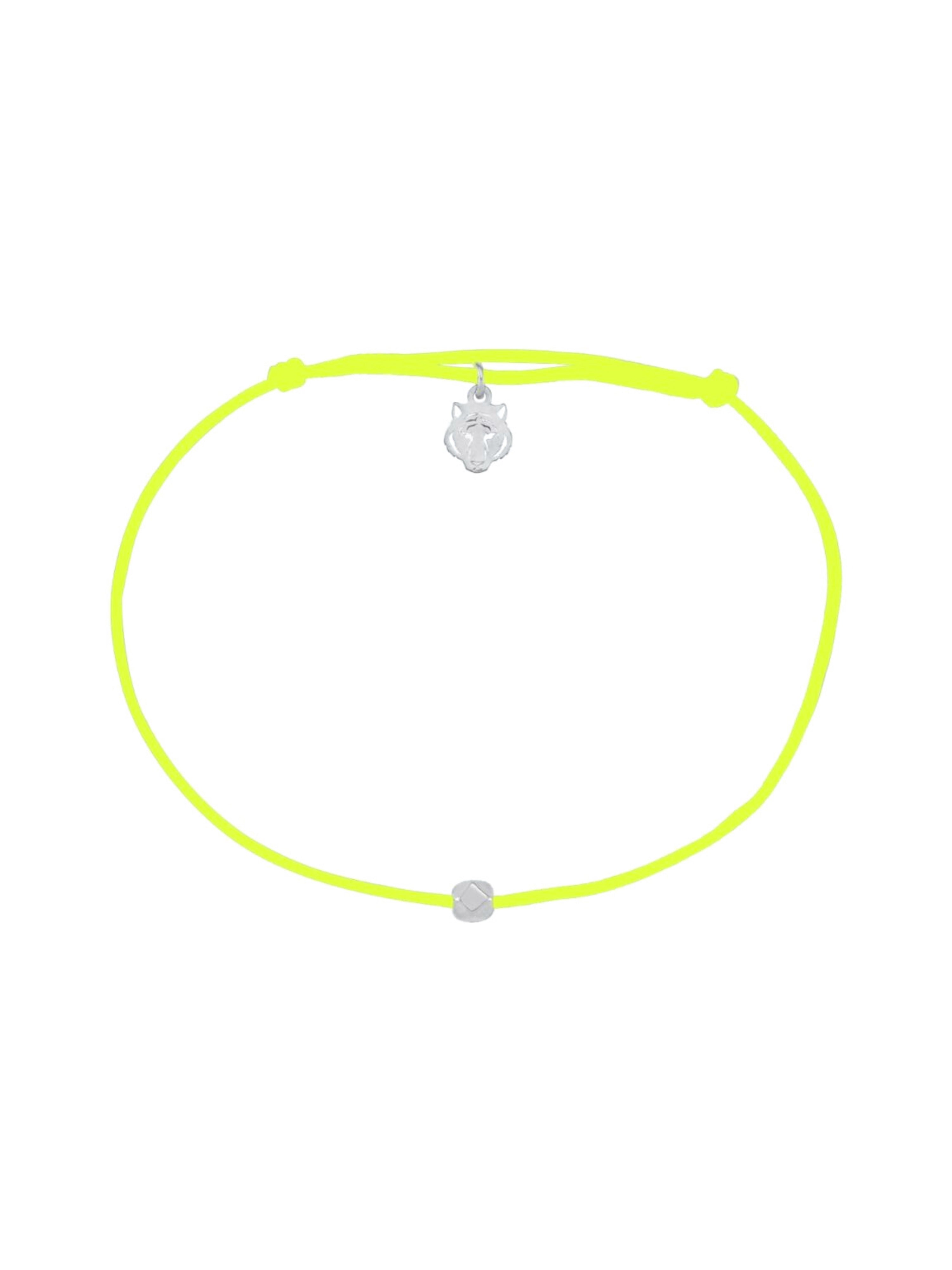 Beyaz Altın Kaplama Gümüş Fosforlu Bileklik