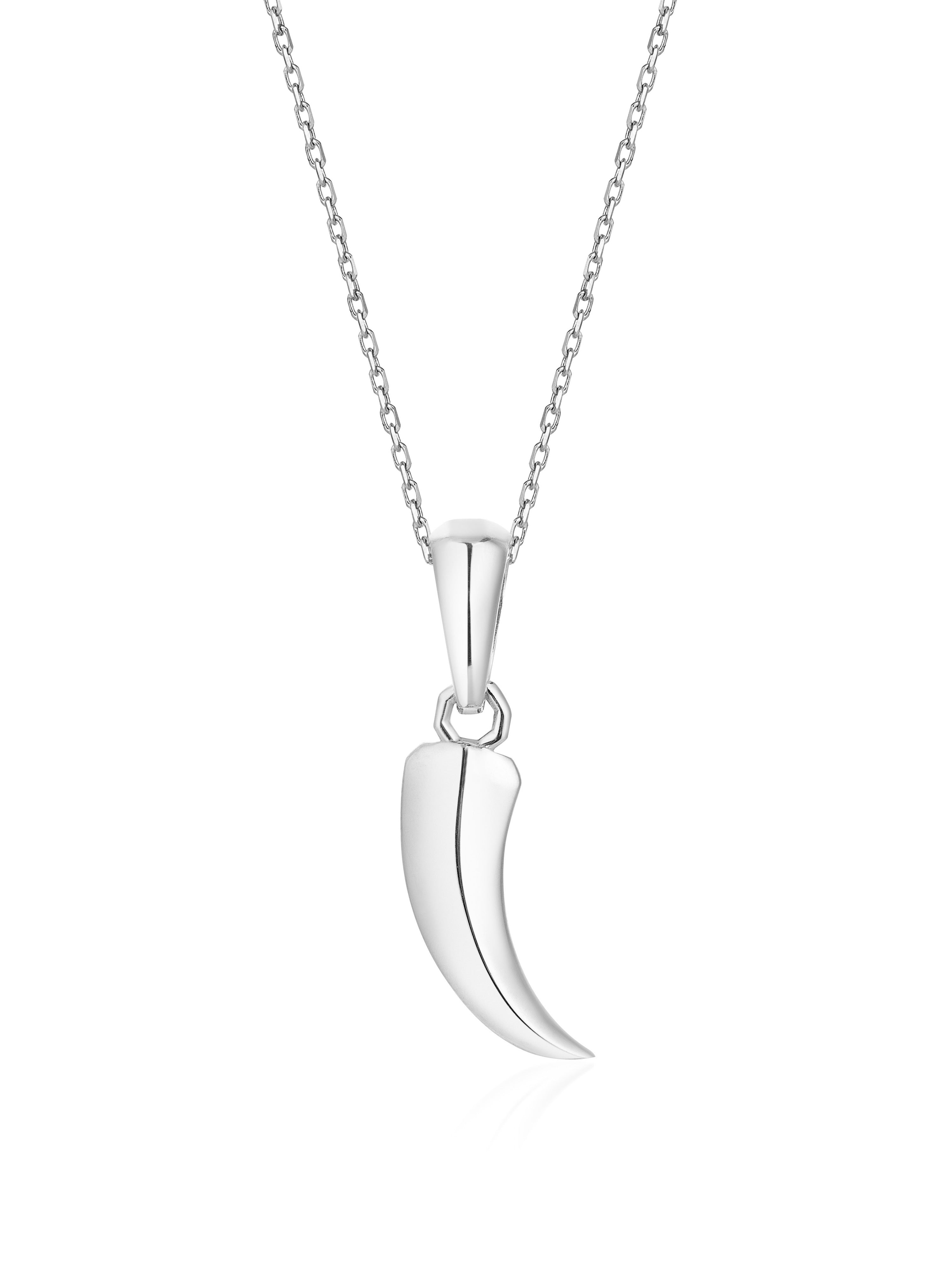 Gümüş Kaplan Diş Kolye