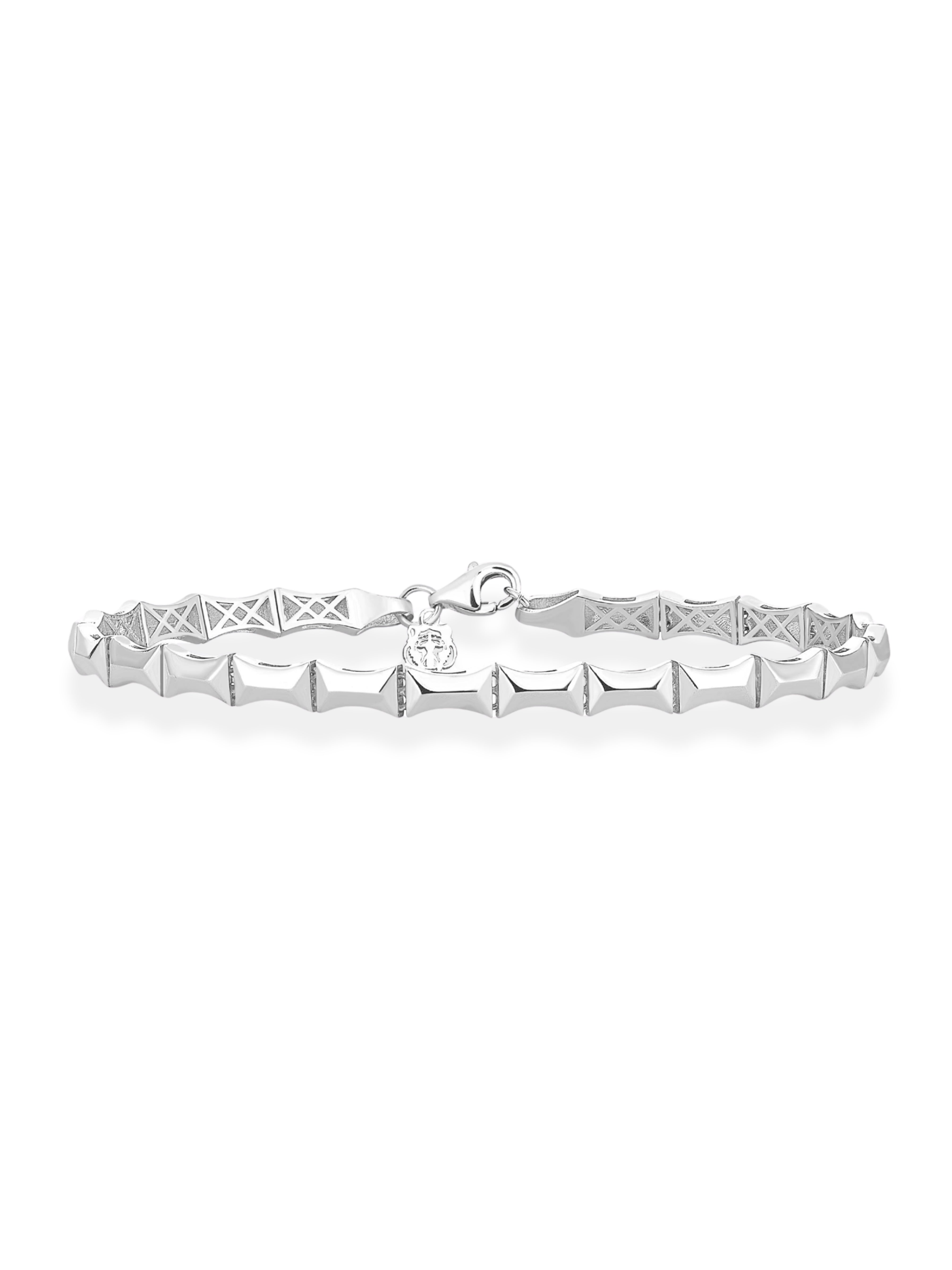 Gümüş Kaplan Charm Guard Bileklik