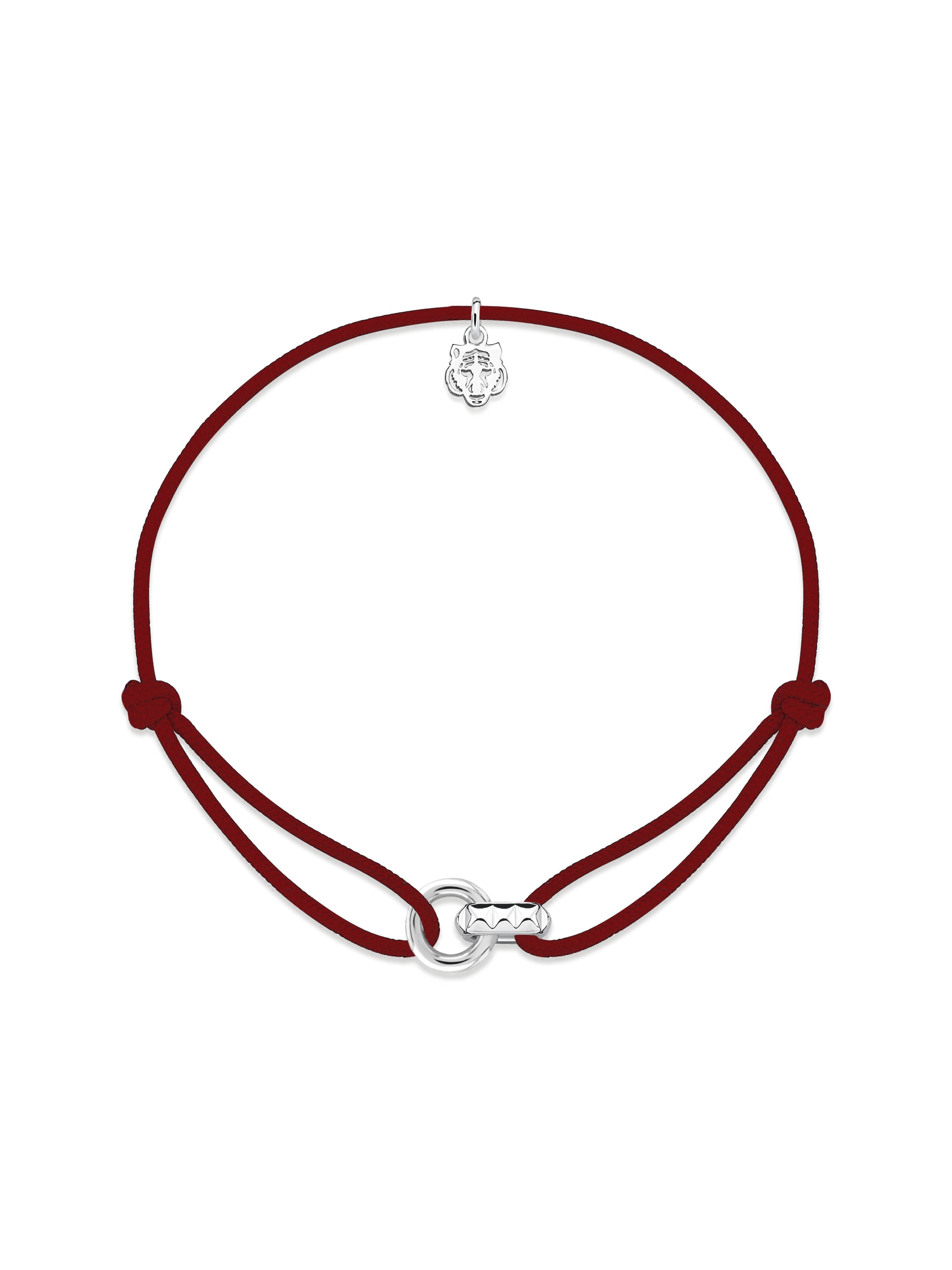 Linker Piramit Bordo İp Bileklik