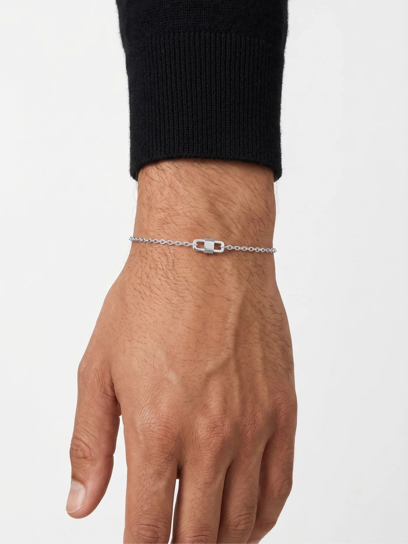 Gümüş Kaplan Charm Capsule Zincir Bileklik
