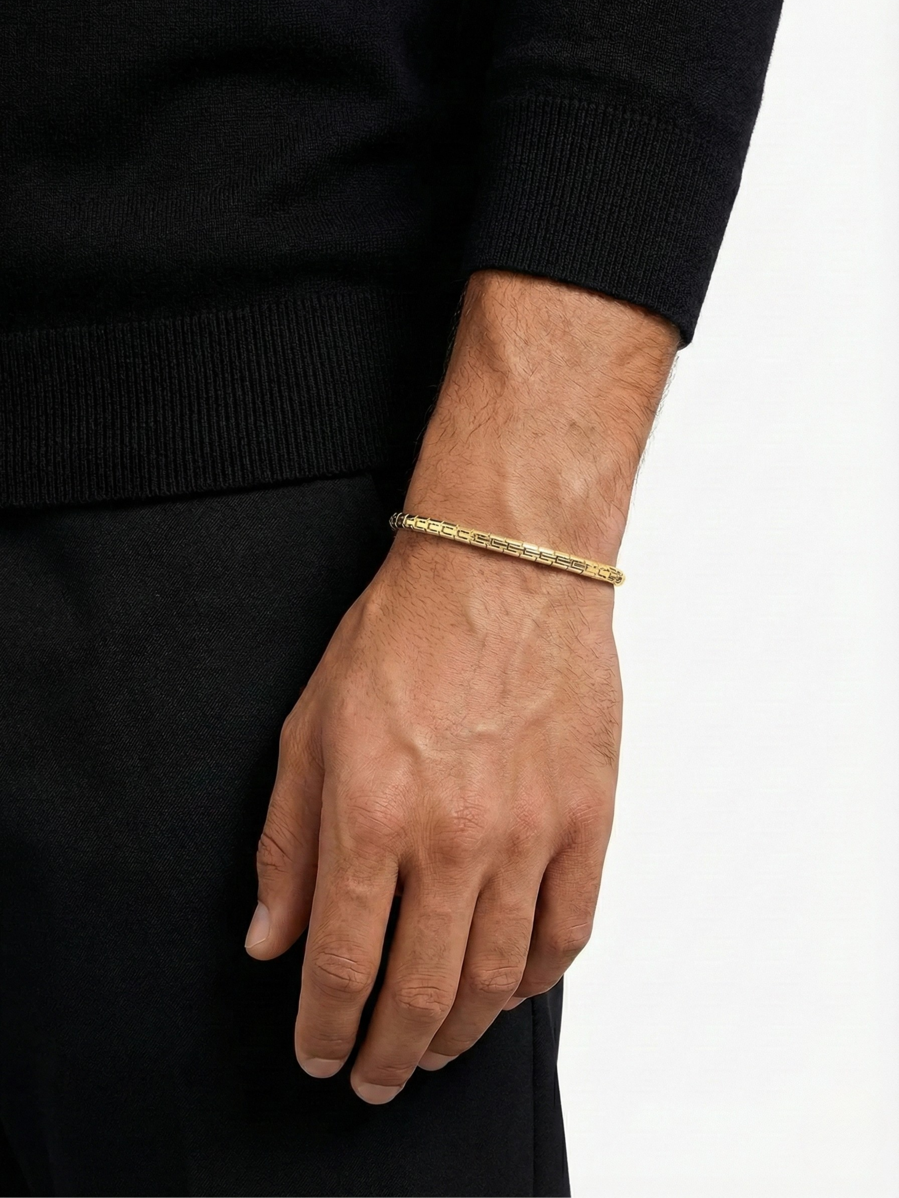 Altın Kaplama Kaplan Charm Delta Bileklik