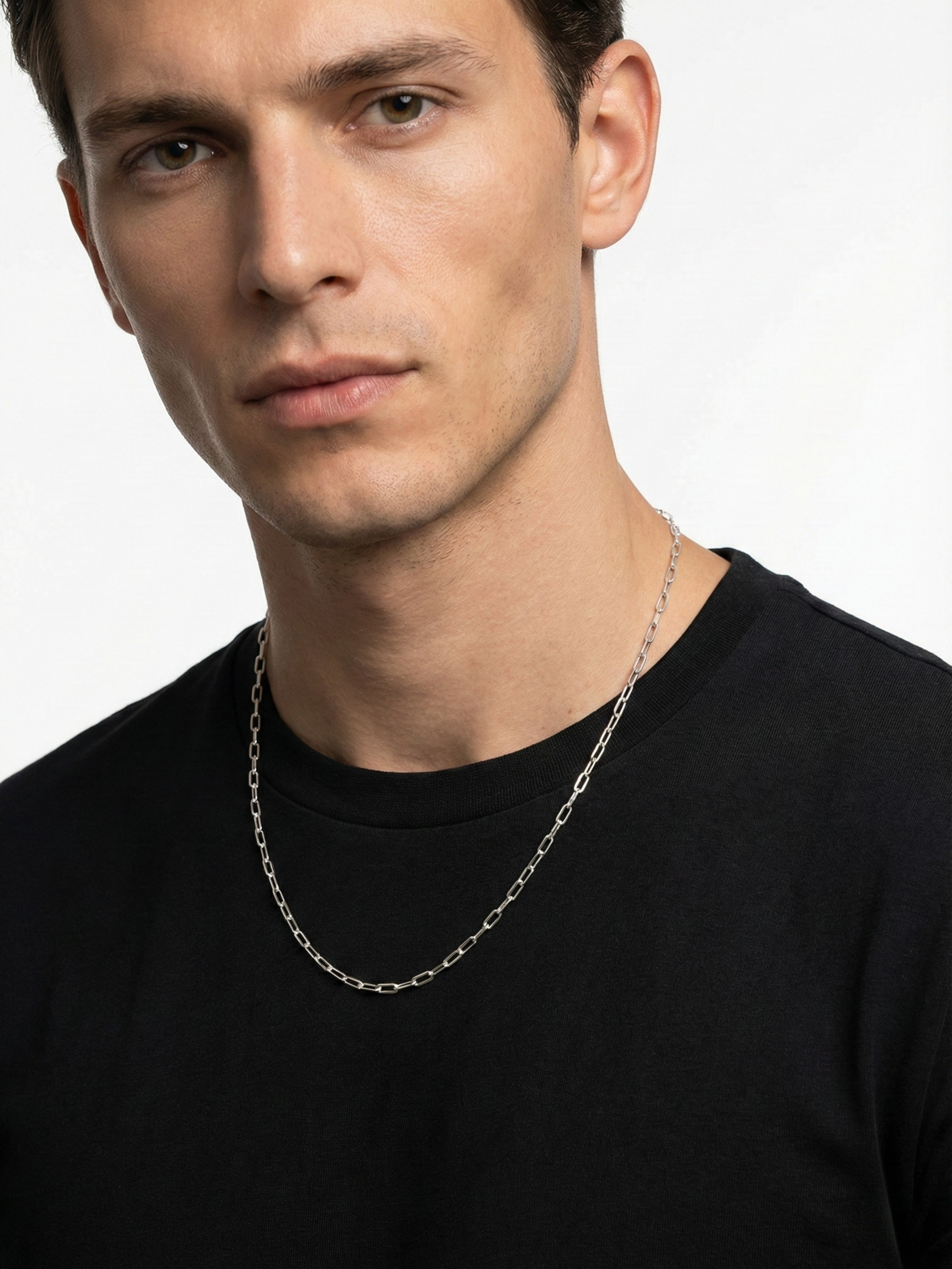 Gümüş Kaplan Charm Rode Zincir Kolye