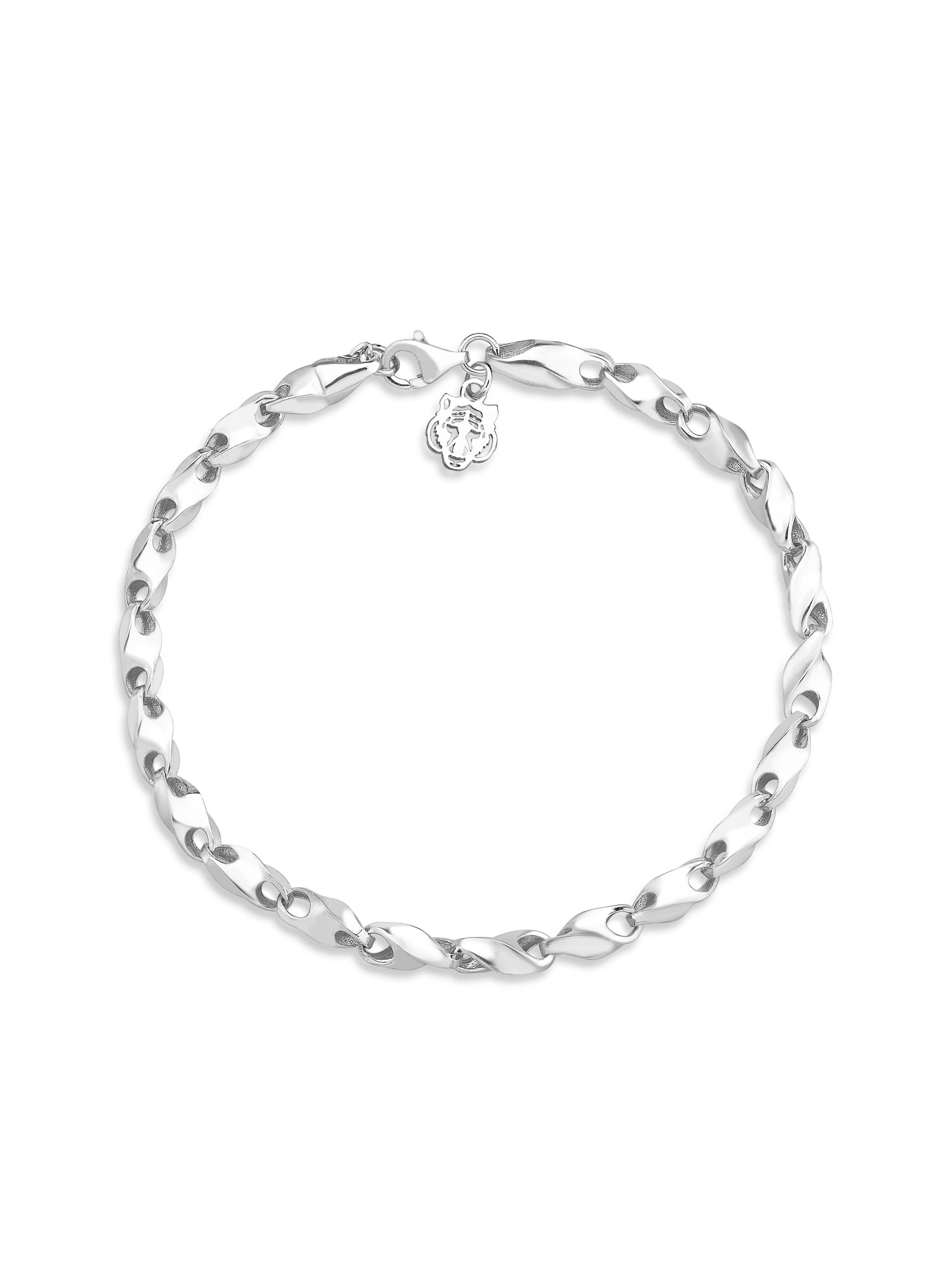 Gümüş Kaplan Charm Brave Bileklik