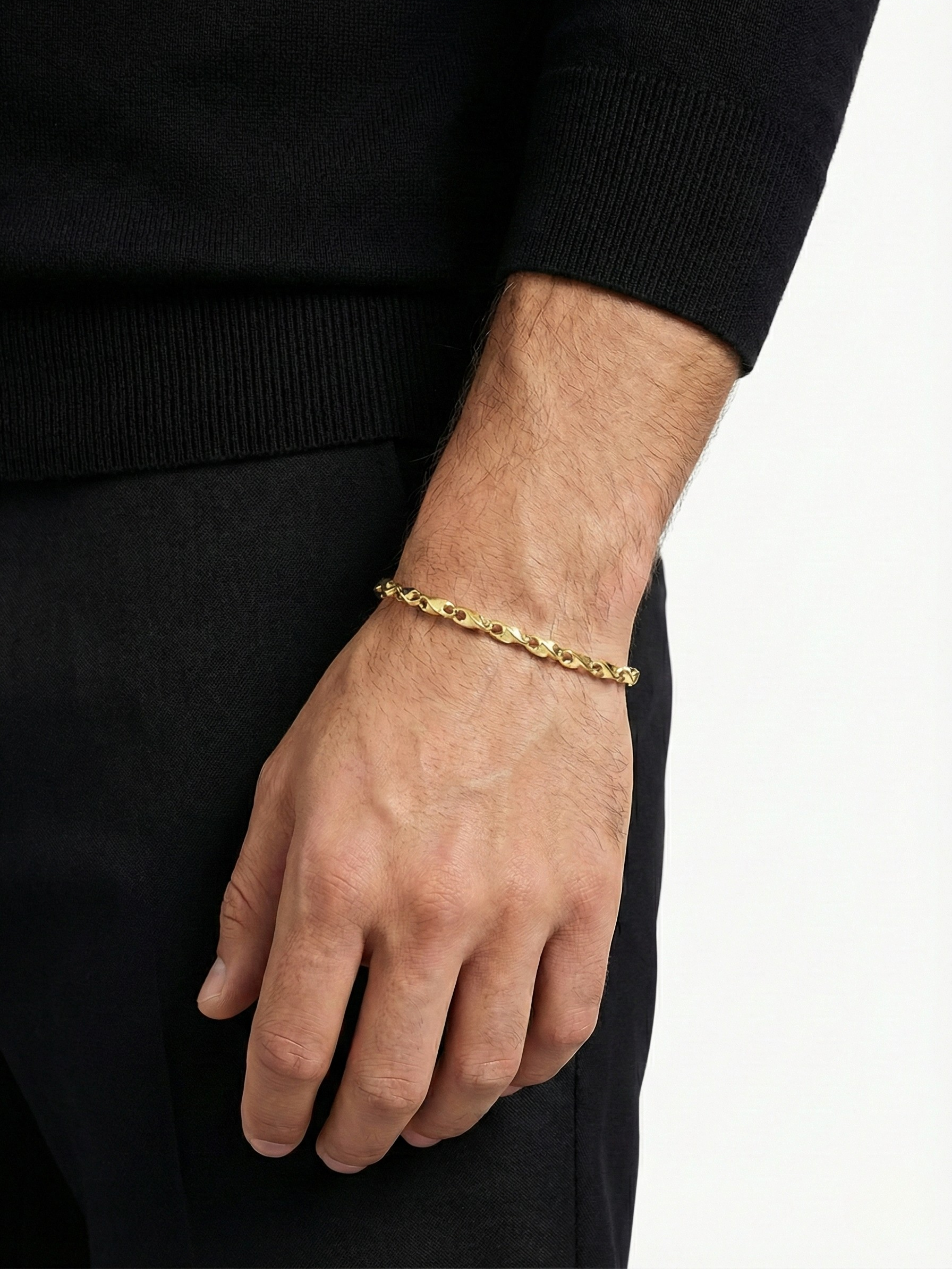 Altın Kaplama Kaplan Charm Brave Bileklik