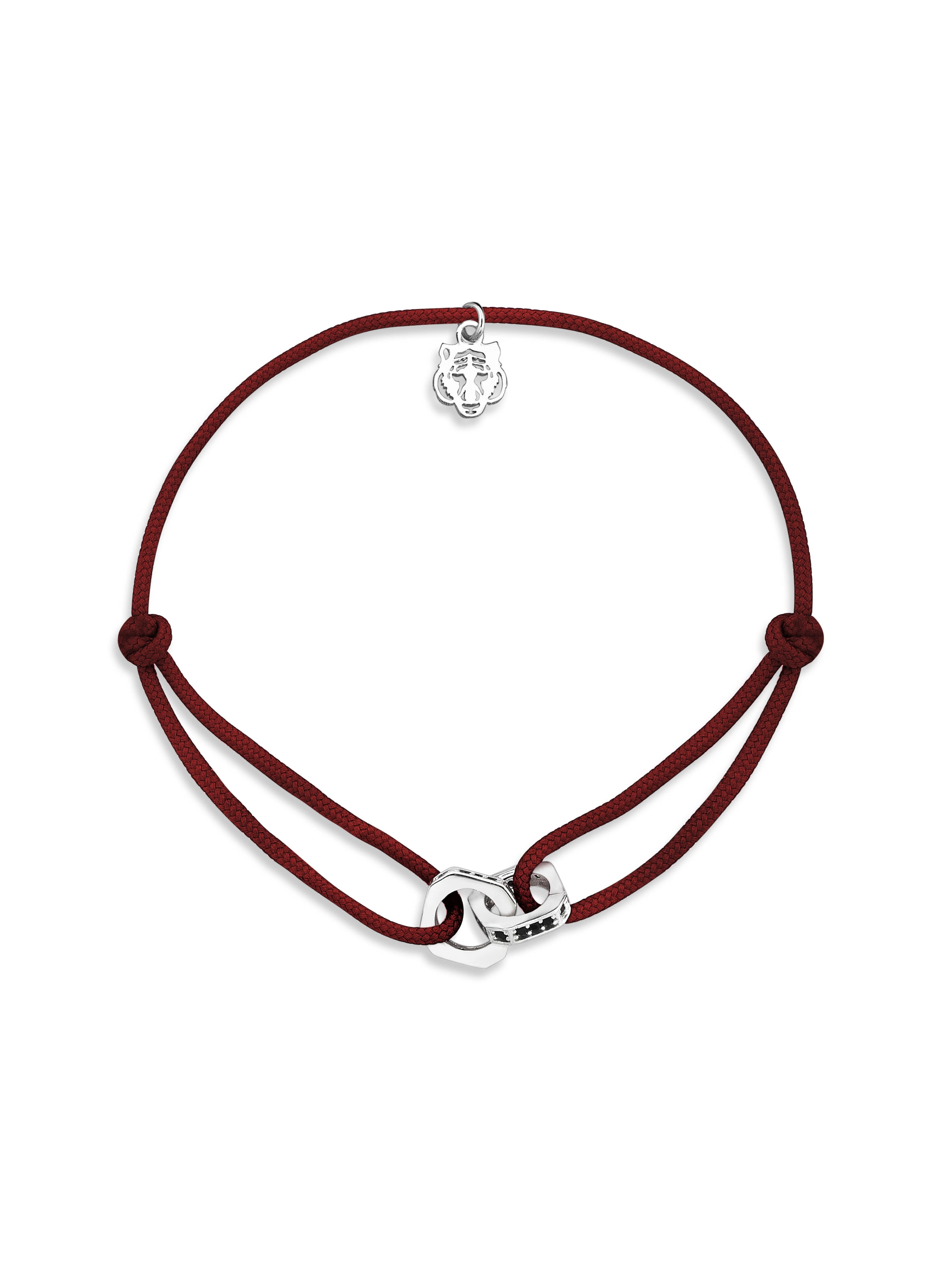 Corner Bordo İp Bileklik