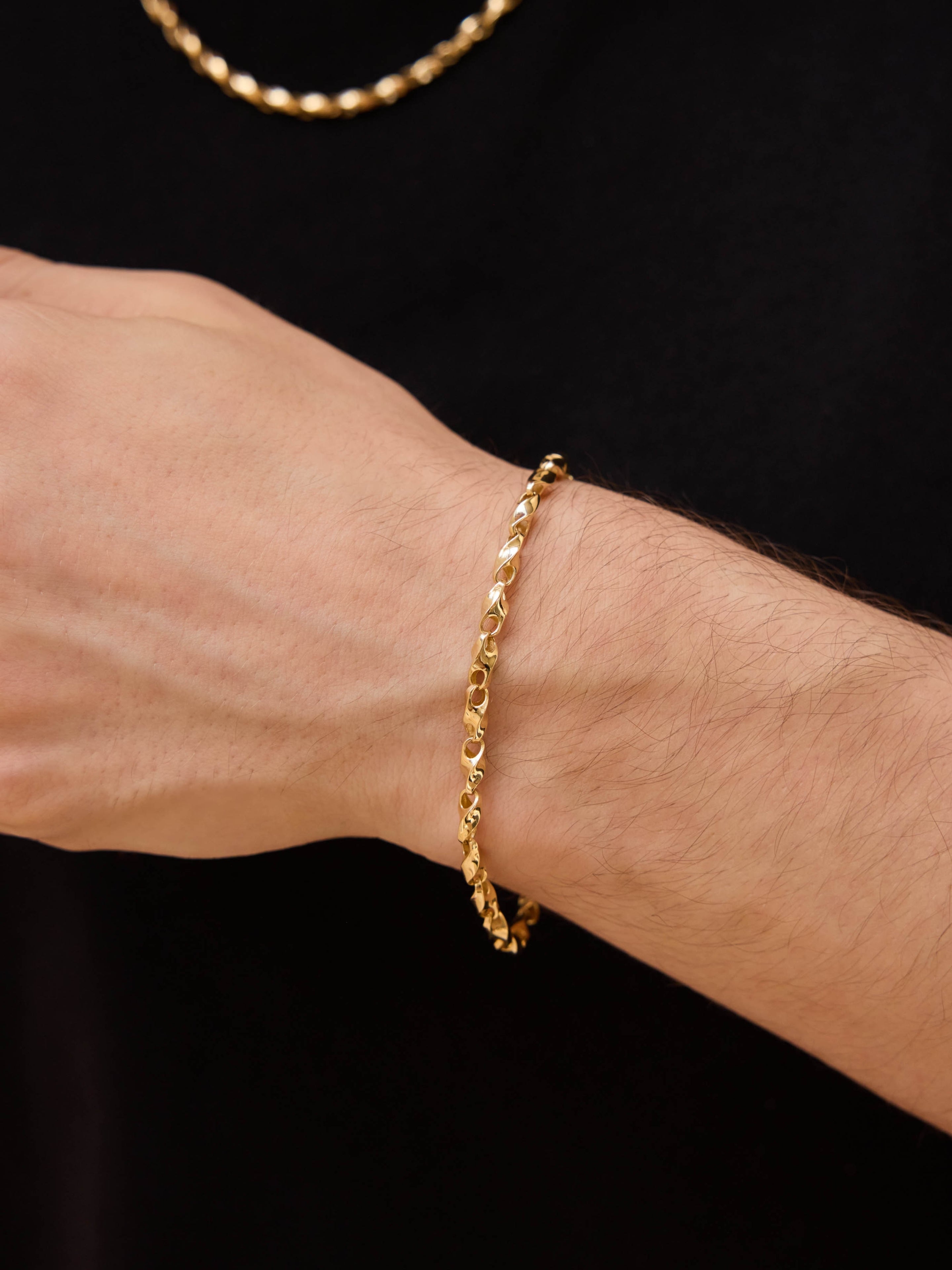 Altın Kaplama Kaplan Charm Brave Bileklik