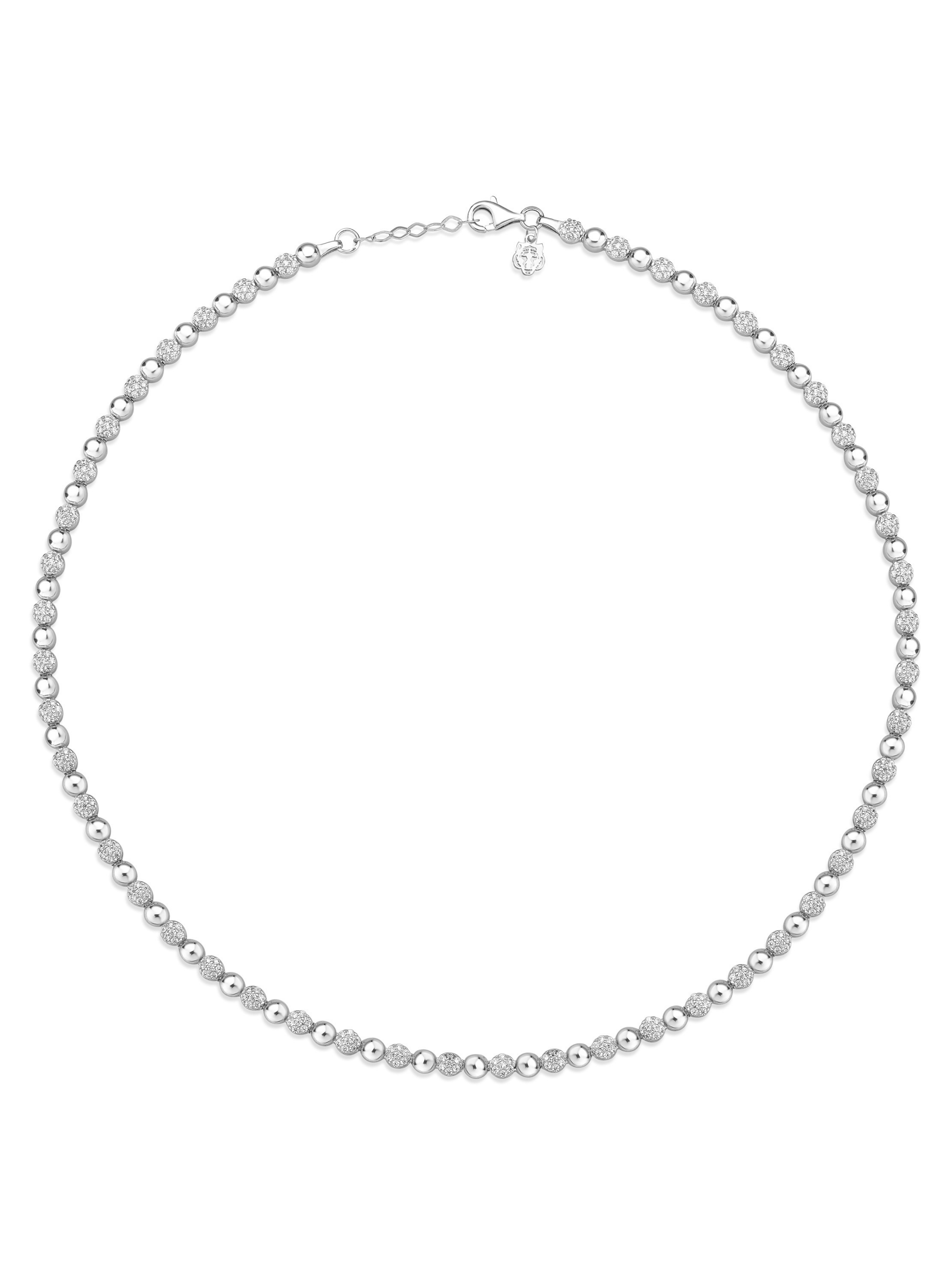 Gümüş Kaplan Charm Lune Kolye