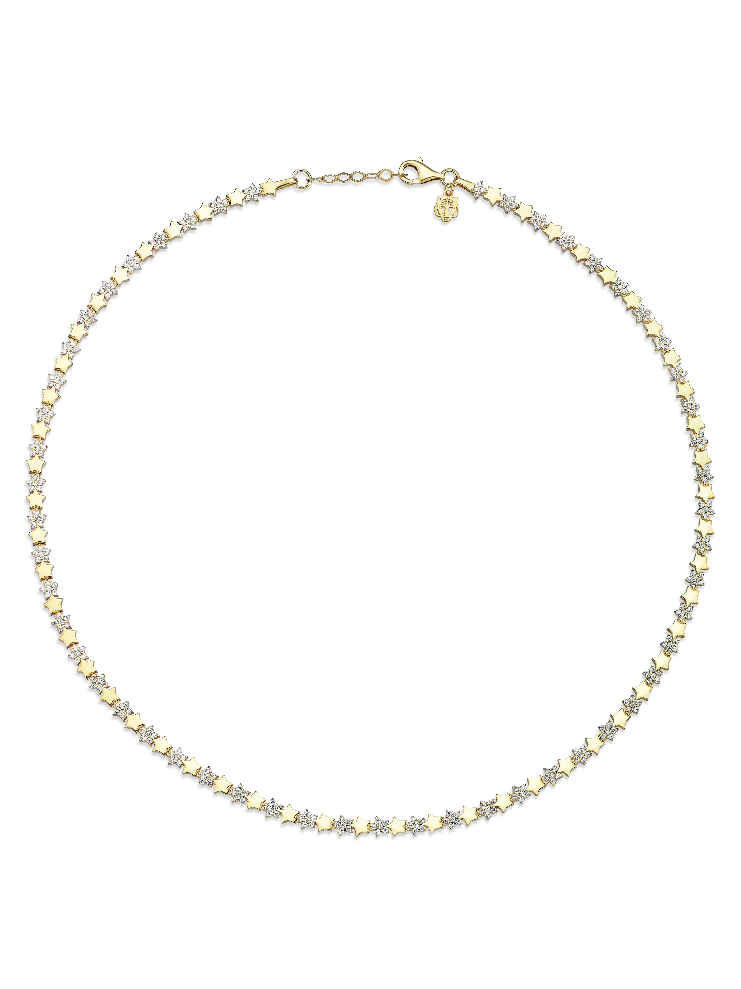 Altın Kaplan Charm Starlight Kolye