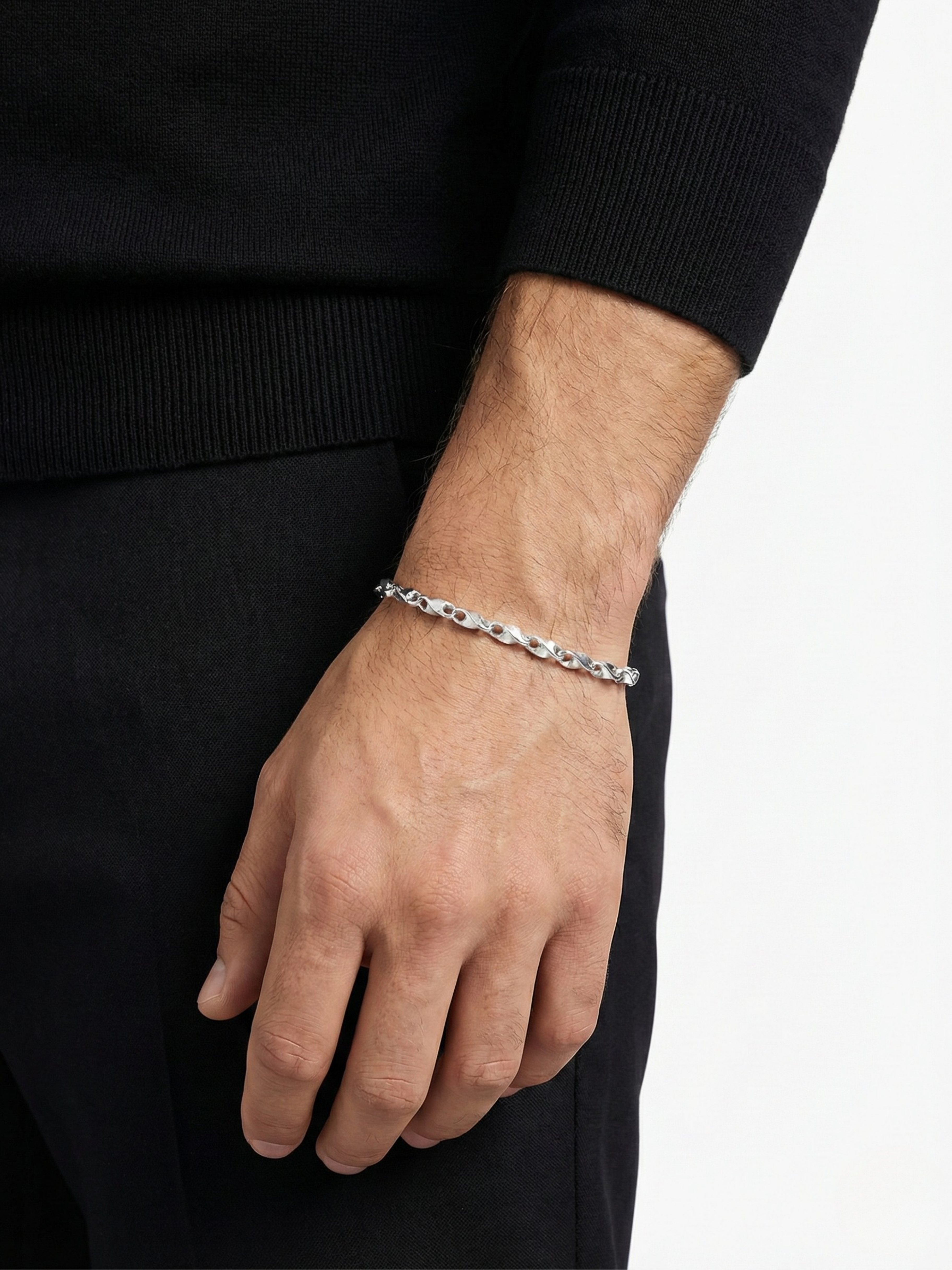 Gümüş Kaplan Charm Brave Bileklik