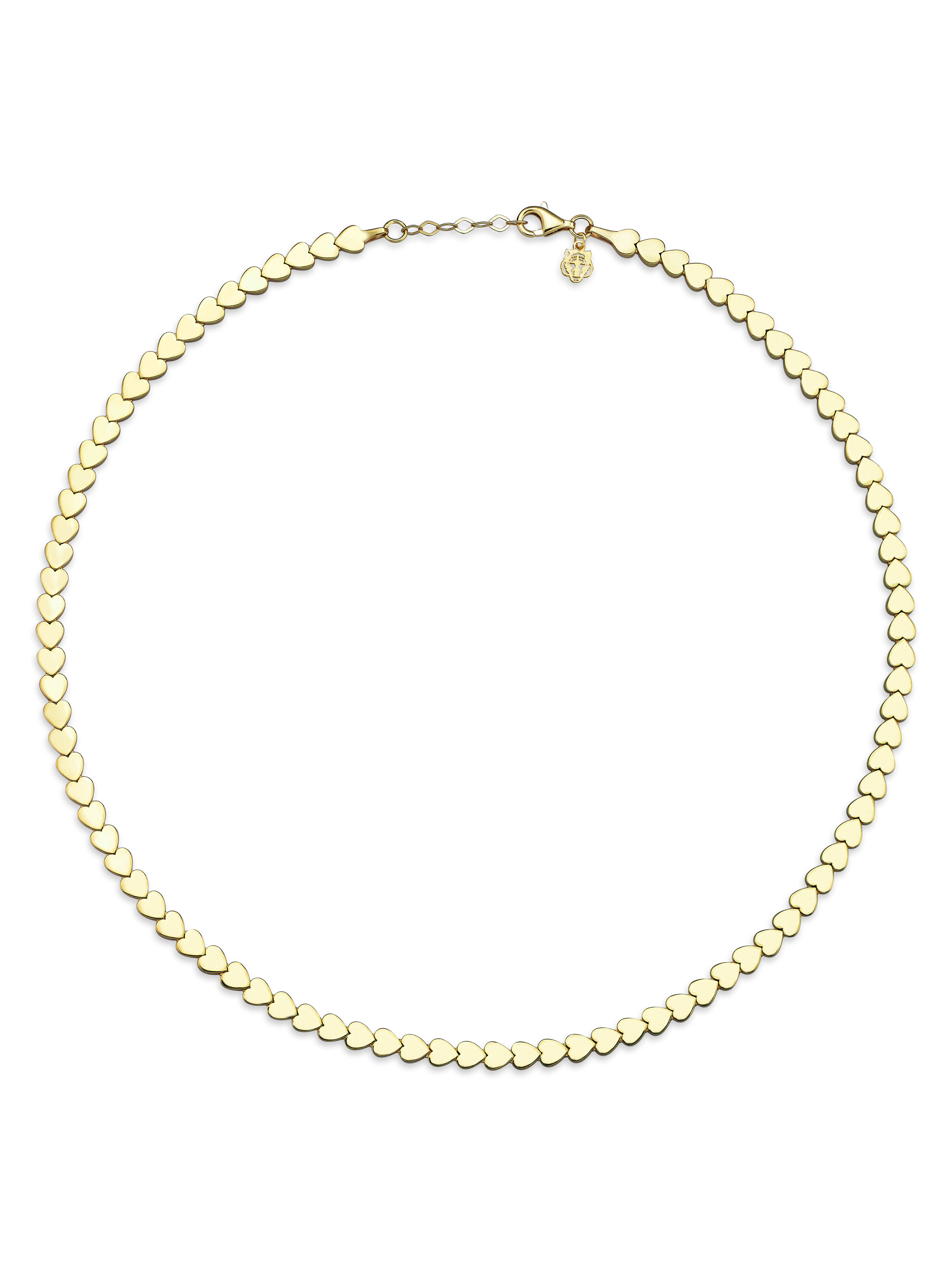 Altın Kaplan Charm Heart Kolye